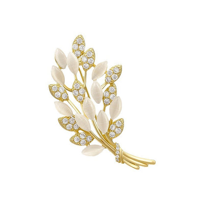 Xunora Wheat Leaf Brooch for Women