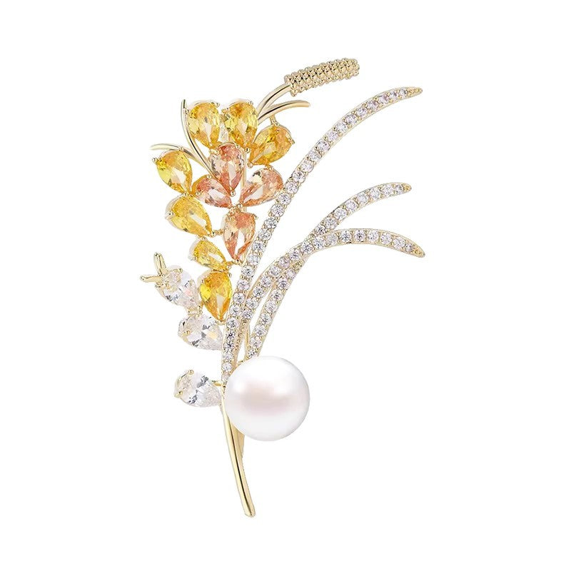 Xunora Gold Floral Brooch for Women