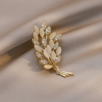 Xunora Wheat Leaf Brooch for Women